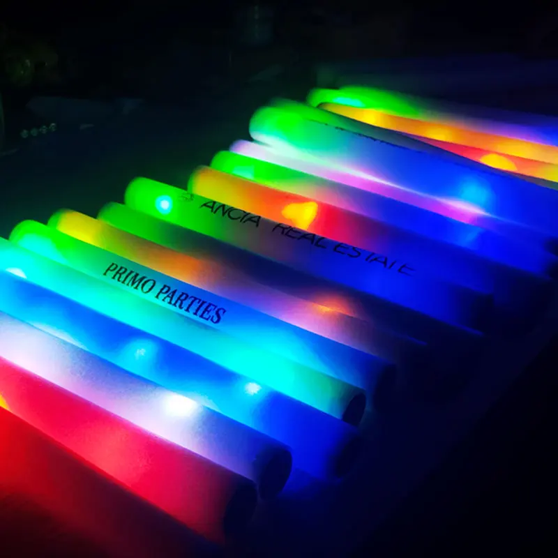 Flashing Led Foam Sticks Party - 맞춤형 LED 야광봉, 라이트업 폼 완드,