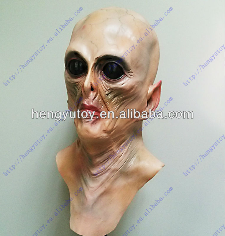 Latex Alien Mask Realistic - 디럭스 외계인 마스크 현실적인 라텍스 풀