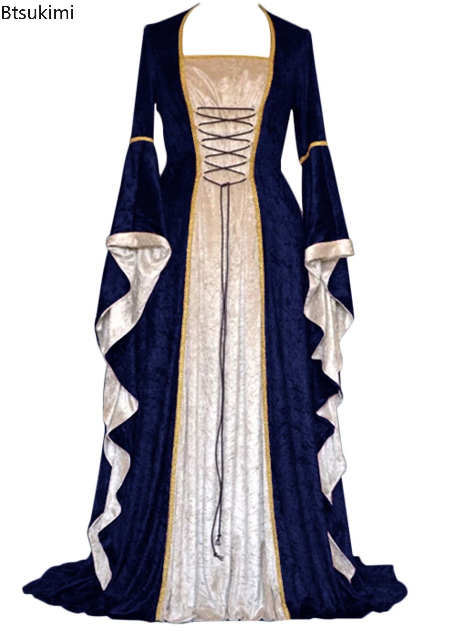 Medieval Renaissance Dress Women - 여성 르네상스 중세풍 레트로 코트 의상