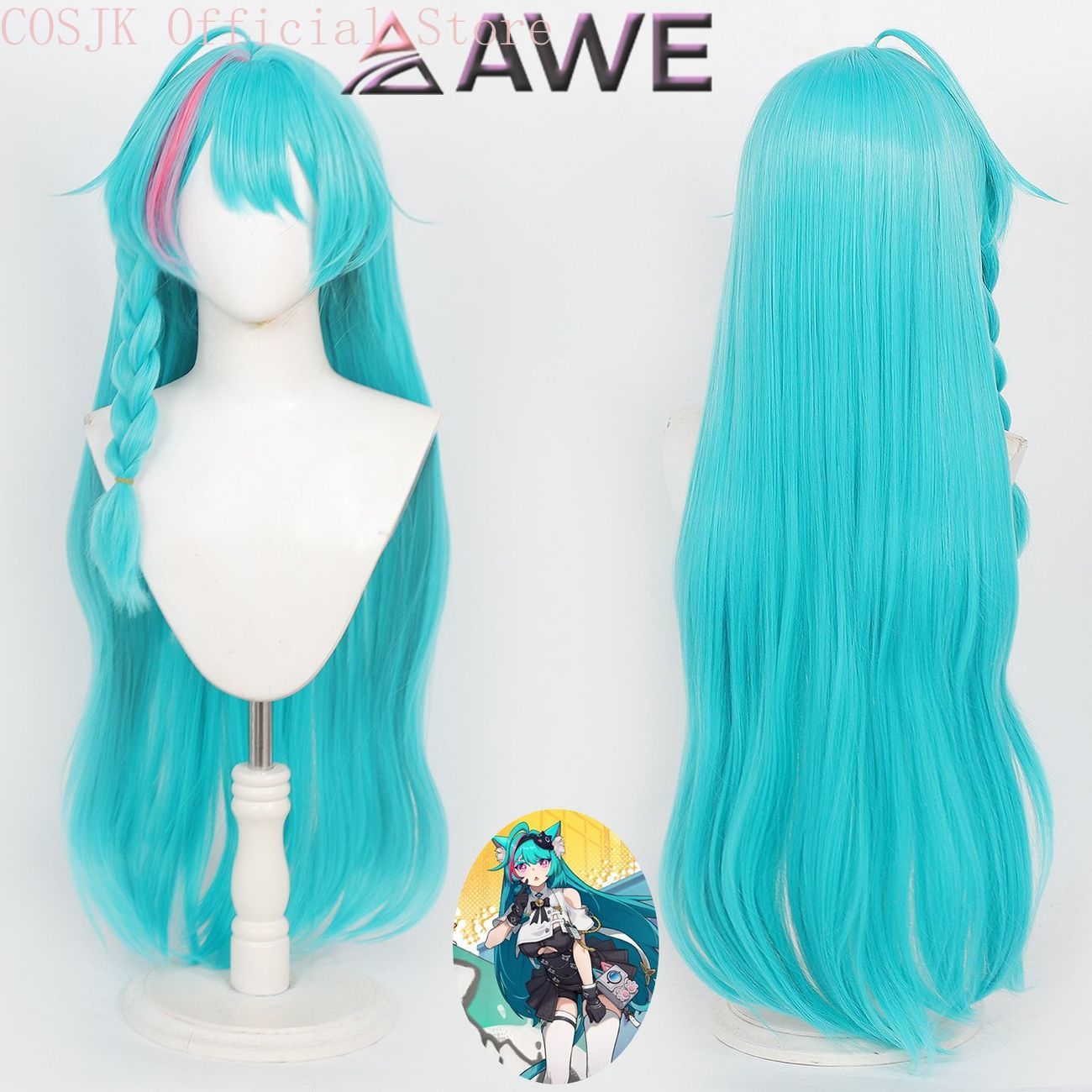 네버니스 투 에버니스 민트 코스프레 피규어, 할로윈 파 - Anime Cosplay Wig Heat Resistant 리뷰 및 가격