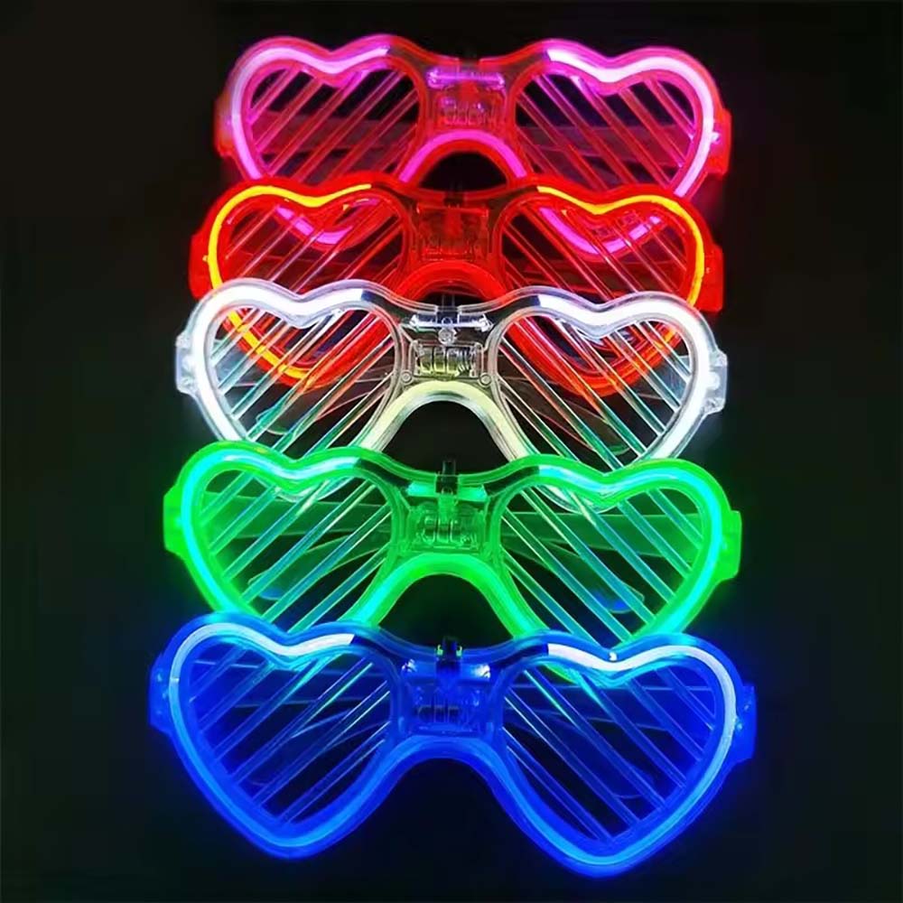 10/20/50개 야광 하트 모양 LED 라이트업 선글 - Glow In The Dark Party Glasses 리뷰 및 가격