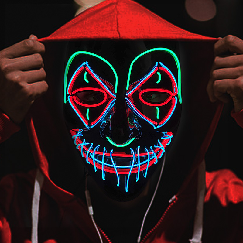 LED 킬러 마스크 할로윈 댄스 무서운 테마 파티 코스 - Led Purge Mask Halloween 리뷰 및 가격