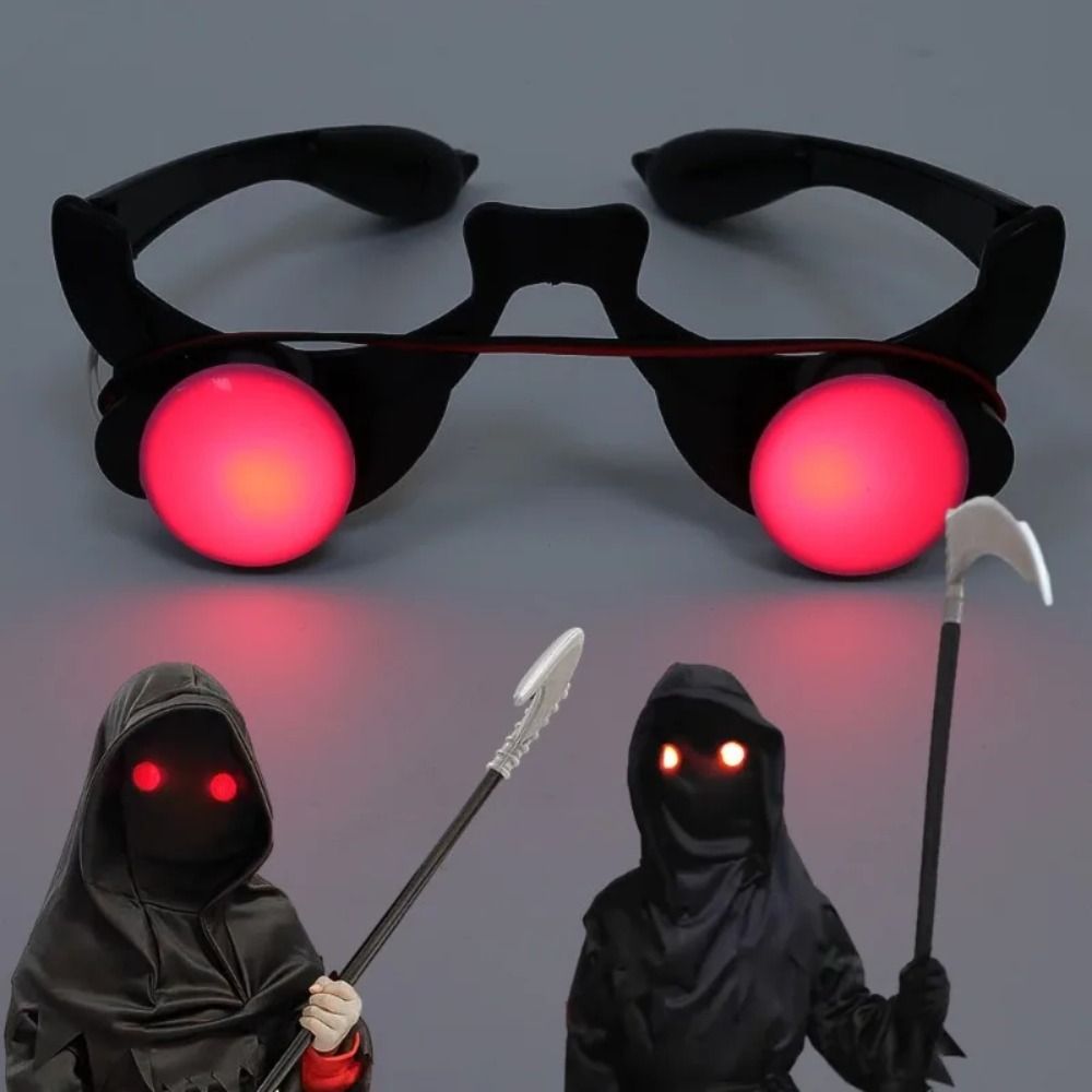 ABS LED 안경 레드 아이즈 안경 블랙 레드 마스크 - Glow In The Dark Party Glasses 리뷰 및 가격