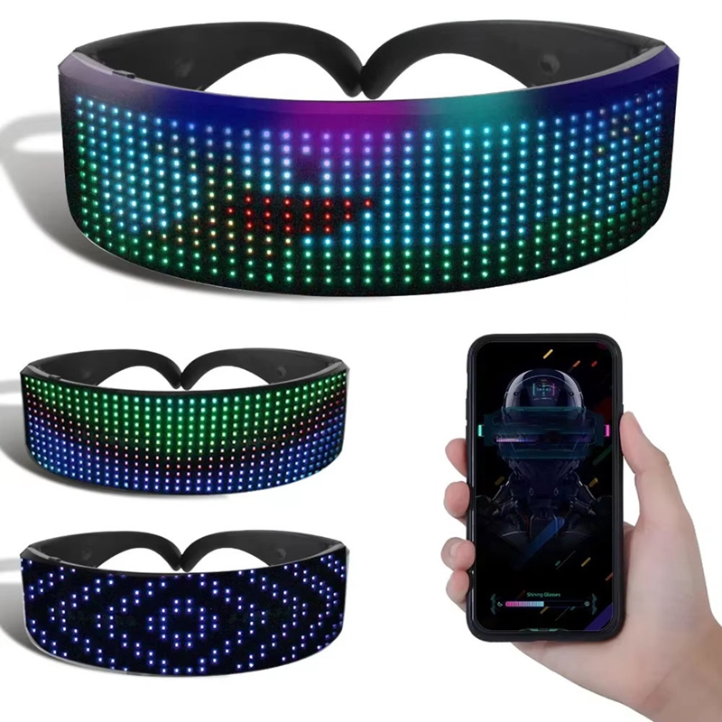 DIY 빛나는 전자식 미래형 안경 어둠 속에서 빛나는  - Glow In The Dark Party Glasses 리뷰 및 가격